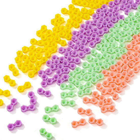 Hexagon Dual-Hole Lash Glue Cups