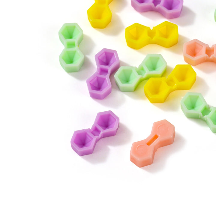 Hexagon Dual-Hole Lash Glue Cups