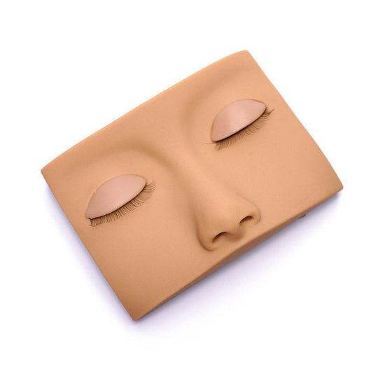 Modular Silicone Lash Practice Pad with Removable Eyelids