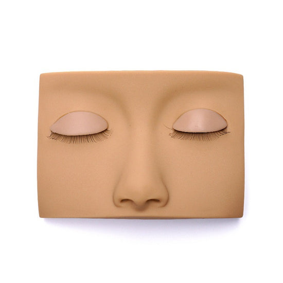 Modular Silicone Lash Practice Pad with Removable Eyelids